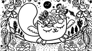 Page 15 Pt 3 Procreate drawing Garden Fairy Cats