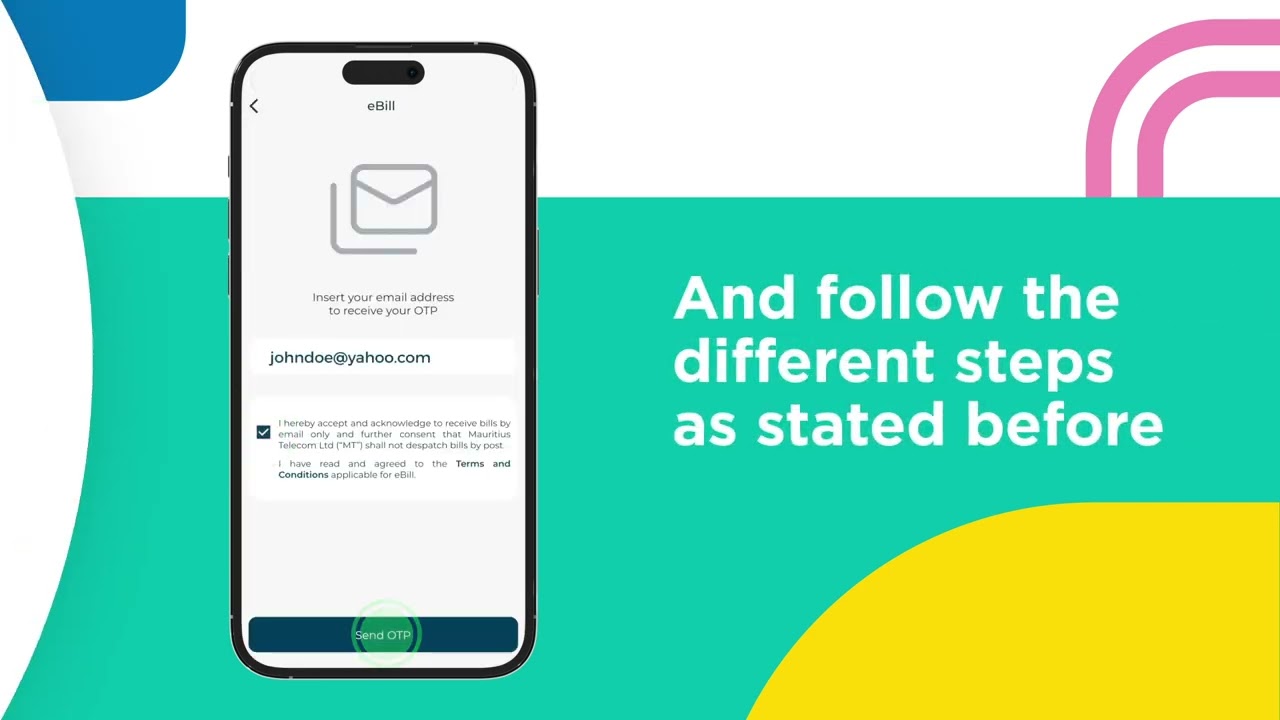 How to register to eBill on Telecom App