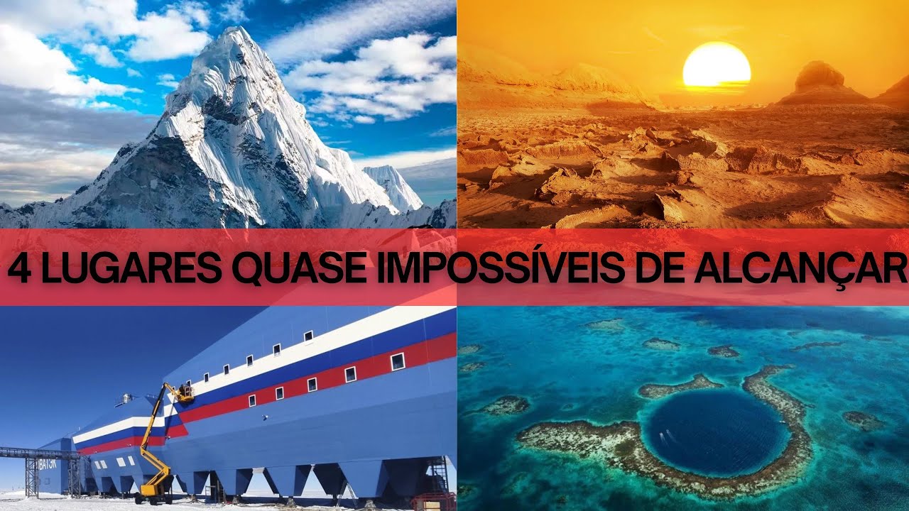 Os 4 lugares MAIS EXTREMOS e IMPACTANTES do PLANETA TERRA!