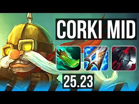 CORKI vs AKALI (MID) | KR Grandmaster | 25.23