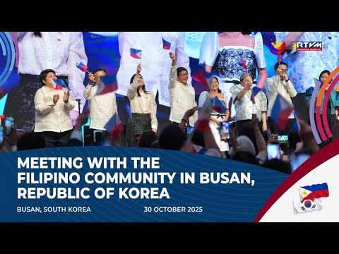Meeting with the Filipino Community in Busan, Republic of Korea