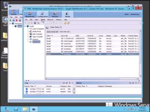 EMC NetWorker - Migration - 7.6.x (Windows 2003) to 8.0.1 (Windows 2012)