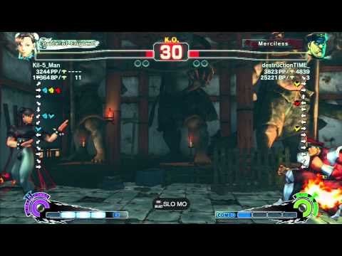 SSF4 AE 2012- Kil-5_Man (Chun-Li) Vs destructionTIME_ (M.Bison) PSN