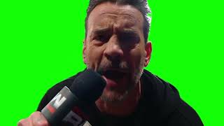 CM Punk "listen up, Dwanye, you bald fraud" green screen