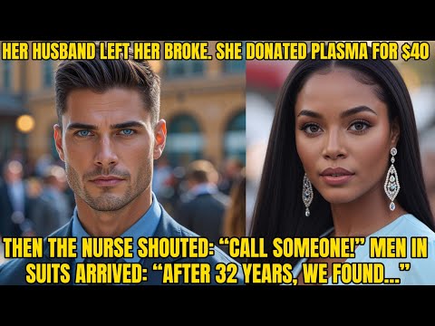 Her Billionaire Husband Took Everything – She Donated Plasma for $40, and the Nurse Went Pale: 