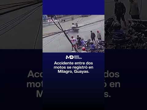 Accidente entre dos motos se registró en Milagro.