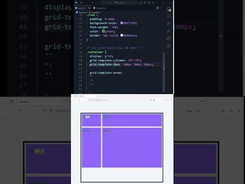 Create Complex Layouts with CSS Grid Template Areas #programming #coding #cssgrid
