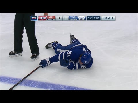 John Tavares Head Injury 5/20/21 Game 1 vs Canadiens
