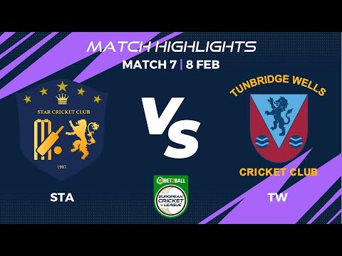 Match 7 - STA vs TW | Highlights | Bet2Ball European Cricket League Day 2, Group A | ECL22|ECL22.007