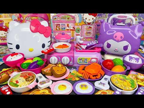 Satisfying with Unboxing Hello Kitty Kitchen Playset Sanrio Kuromi Cooking toy ASMR | Review Toys