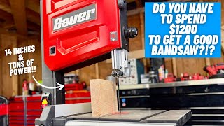 Big Bandsaw On A Budget!! || BAUER 14 Inch Bandsaw Review