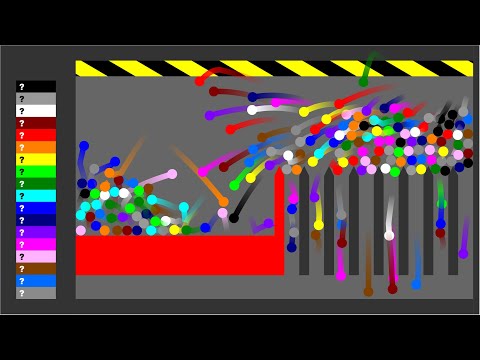 Shutter Crush 2 + Luck of the Fall | Survival Marble Race in Algodoo