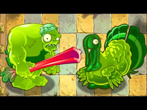 TURKEY-PULT vs ZOYBEAN POD Plant Power-Up in Plants vs Zombies 2 Mod