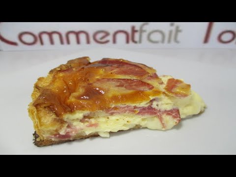 Quiche revisitée au bacon et fromage à raclette