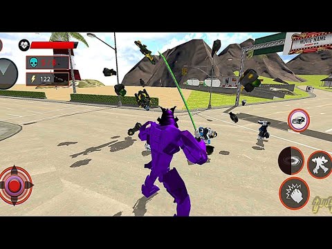 Police Samurai Robot Car Transformation: Blue Car Robot Transform City Battle - Android Gameplay