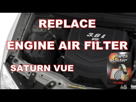 HOW TO REPLACE ENGINE AIR FILTER SATURN VUE 2008 - 2010 | Chevrolet Captiva Sport
