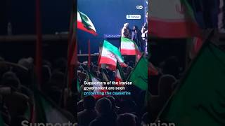 Iran's government supporters protest ceasefire with US and Israel in Tehran