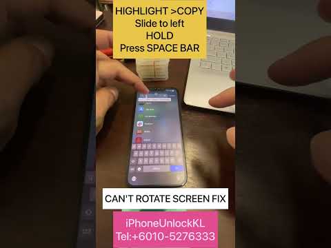 IPhone QPE unlock can't rotate screen fix