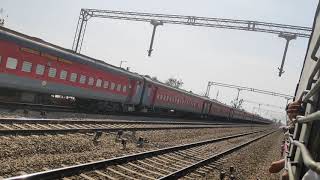 preview picture of video '02732 Jaipur to Hyderabad Special Train at Kanota'