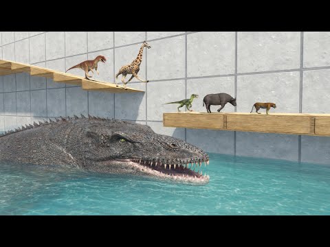 An Underwater Predator Zone: Could Dinosaurs or Mammals Get Through? - Dinosaurs Simulation