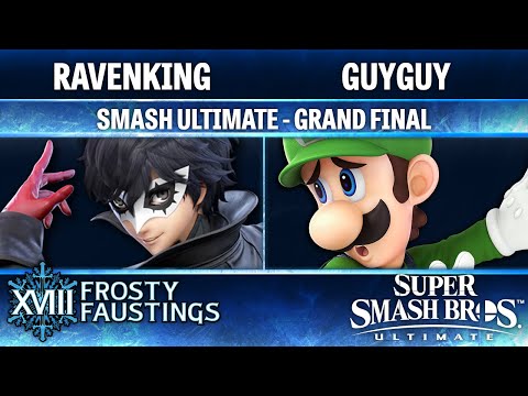Frosty Faustings XVIII GRAND FINAL - Ravenking (Joker) vs GuyGuy (Luigi, Greninja) - Smash Ultimate