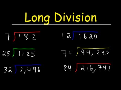 Long Division Made Easy - Examples With Large Numbers Video