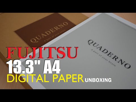Fujitsu Quaderno A4 13.3 2nd Generation -  Unboxing 2021