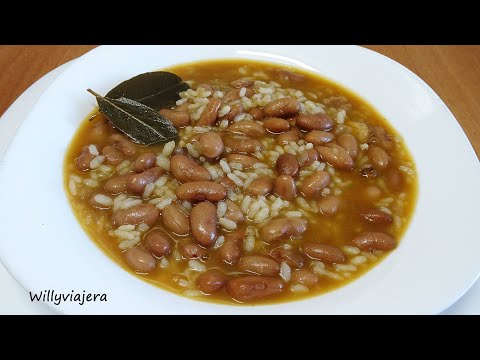 JUDÍAS PINTAS👌🥄 CON ARROZ. Un plato super completo
