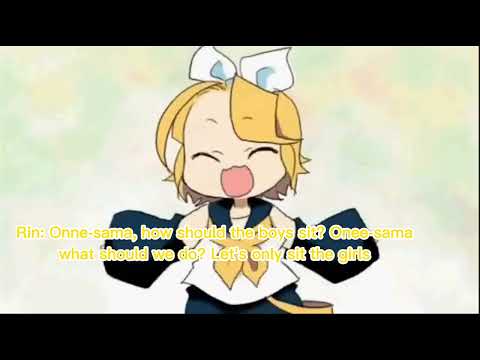 Onna Onna (Danjo) with Miku Hatsune, Megurine Luka, Rin & Meiko (English subs + PV)