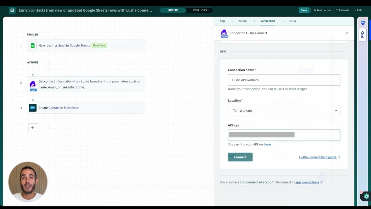 Auto-Create Enriched Salesforce Contacts: A Google Sheets Automation Workflow video thumbnail