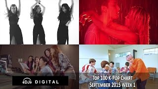 Top 100 K-Pop Songs Chart - September 2015 Week 1