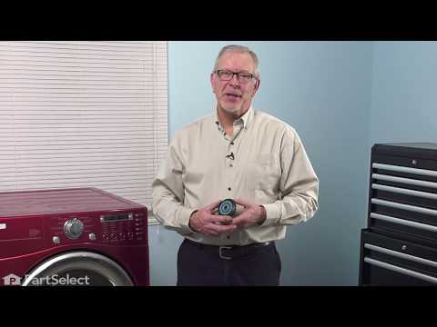 LG Dryer Repair - How to Replace the Drum Roller (LG # 4581EL3001E)