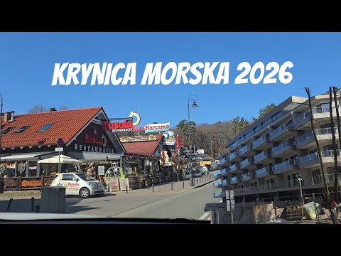 What does the entrance to Krynica Morska look like? A drive through the center and a glance at th...