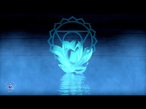 Throat Chakra Peaceful Healing Meditation Music | Crystal Singing Bowl | “Flute & Water”- Series