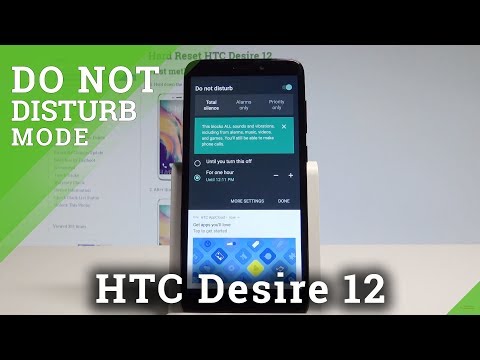 How to Allow Do Not Disturb on HTC Desire 12 - Mute / Silent Mode |HardReset.Info