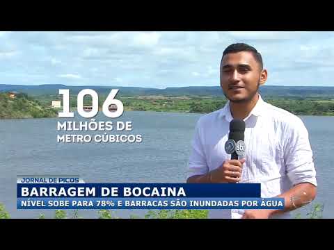 Restaurantes são inundados após nível da água da Barragem de Bocaina subir