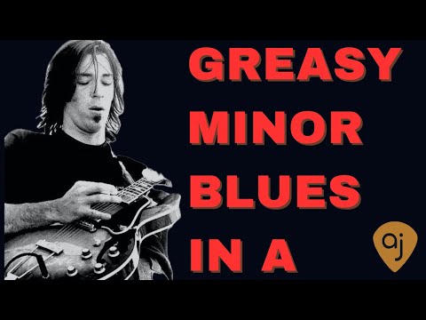 Greasy Blues Jam in A Minor | Guitar Backing Track (136 BPM)