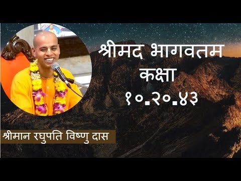 श्रीमद भागवतम कक्षा १०.२०.४३ | श्रीमान रघुपति विष्णु दास जी के मुखारविंद से | ०३ /०२ / २०२२.