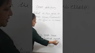 Error Detection | Spotting Error | #English #Grammar | #short |#shorts