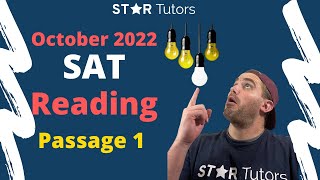 October 2022 SAT READING: PASSAGE 1 Walkthrough (from SAT Reading TUTOR + PERFECT SCORER)