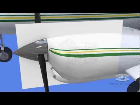 Image of Aviation Graphics: Propeller Strike Engine Damage