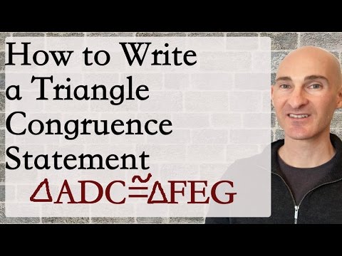 Complete Each Congruence Statement