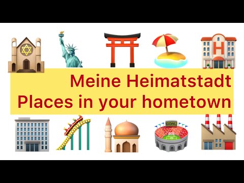 Tell the story about your Hometown in German| Beginners