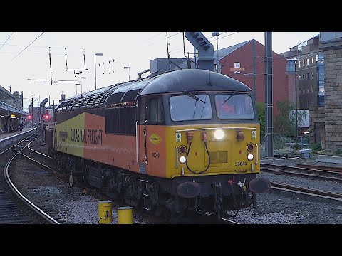 Colas Railfreight Class 56 leaves Newcastle (5/5/22)