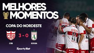CRB faz um belo jogo de 3x0 mas está ELIMINADO da Copa Do Nordeste - MELHORES MOMENTOS