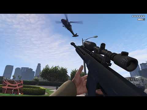 GTA V RDE 6 Stars Rampage /only Sniper/First Person/no God mode/ no special ability