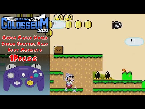 TheRunawayGuys Colosseum 2022 - Super Mario World Crowd Control Race Best Moments
