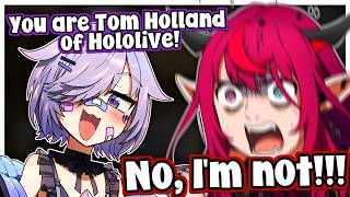 IRys reacted when Biboo say if she is Tom Holland of Hololive!