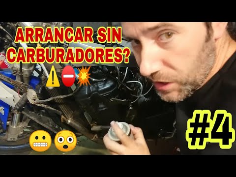 #4⚠️EXPERIMENTO: ARRANCARÁ SIN CARBURADORES?😲 No hacer en casa⛔ SUZUKI GSXR 750💀 Moto parada 14 años