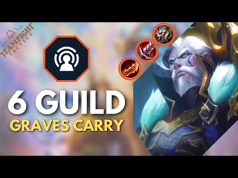 HOW TO PLAY GUILD GRAVES CARRY - OP BROKEN BUILD | Teamfight Tactics | TFT SET 7.5